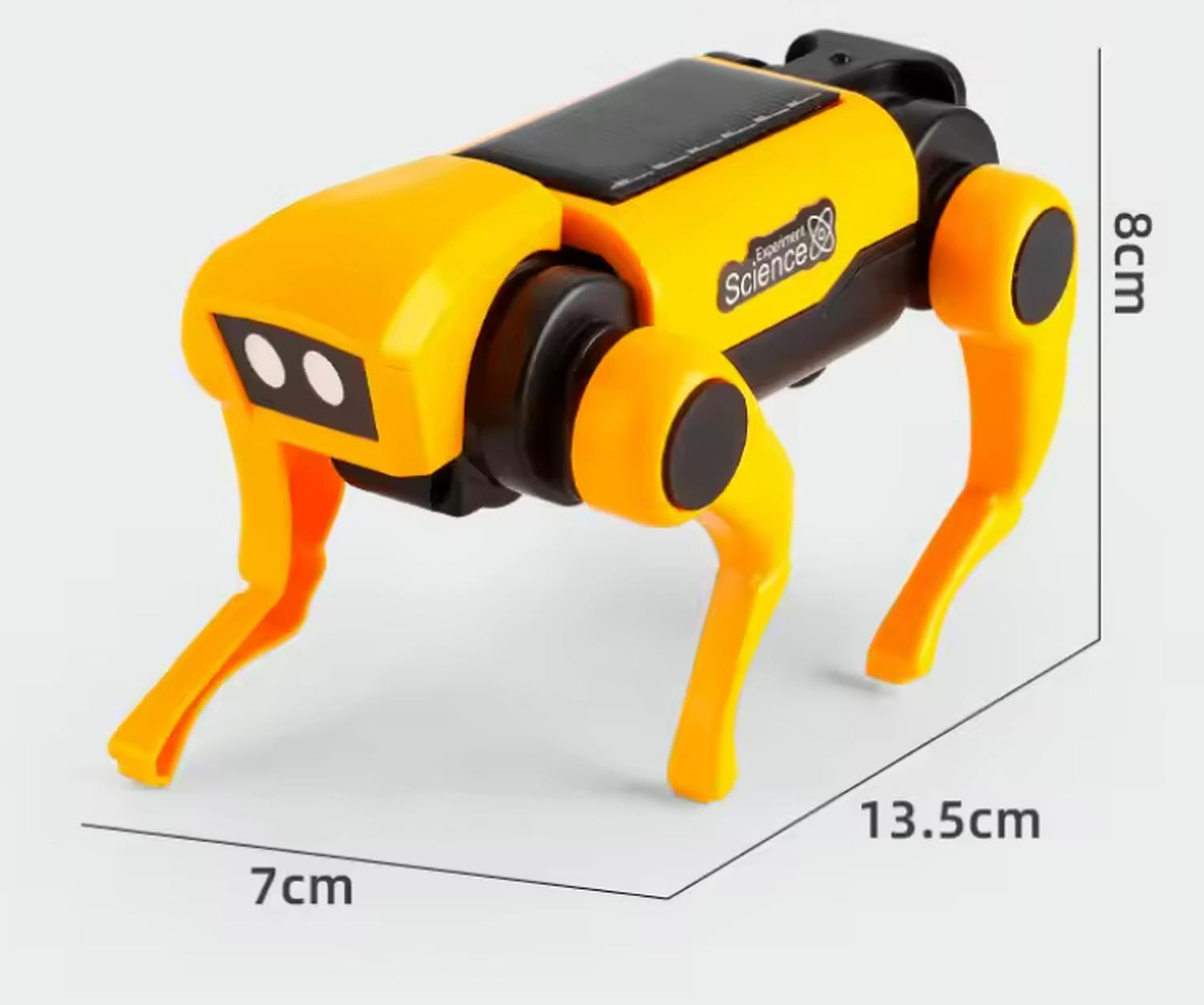 Juguete Solar Para Armar Niños Perro Y Gato Armable Gato Y Perro Amarillo 2