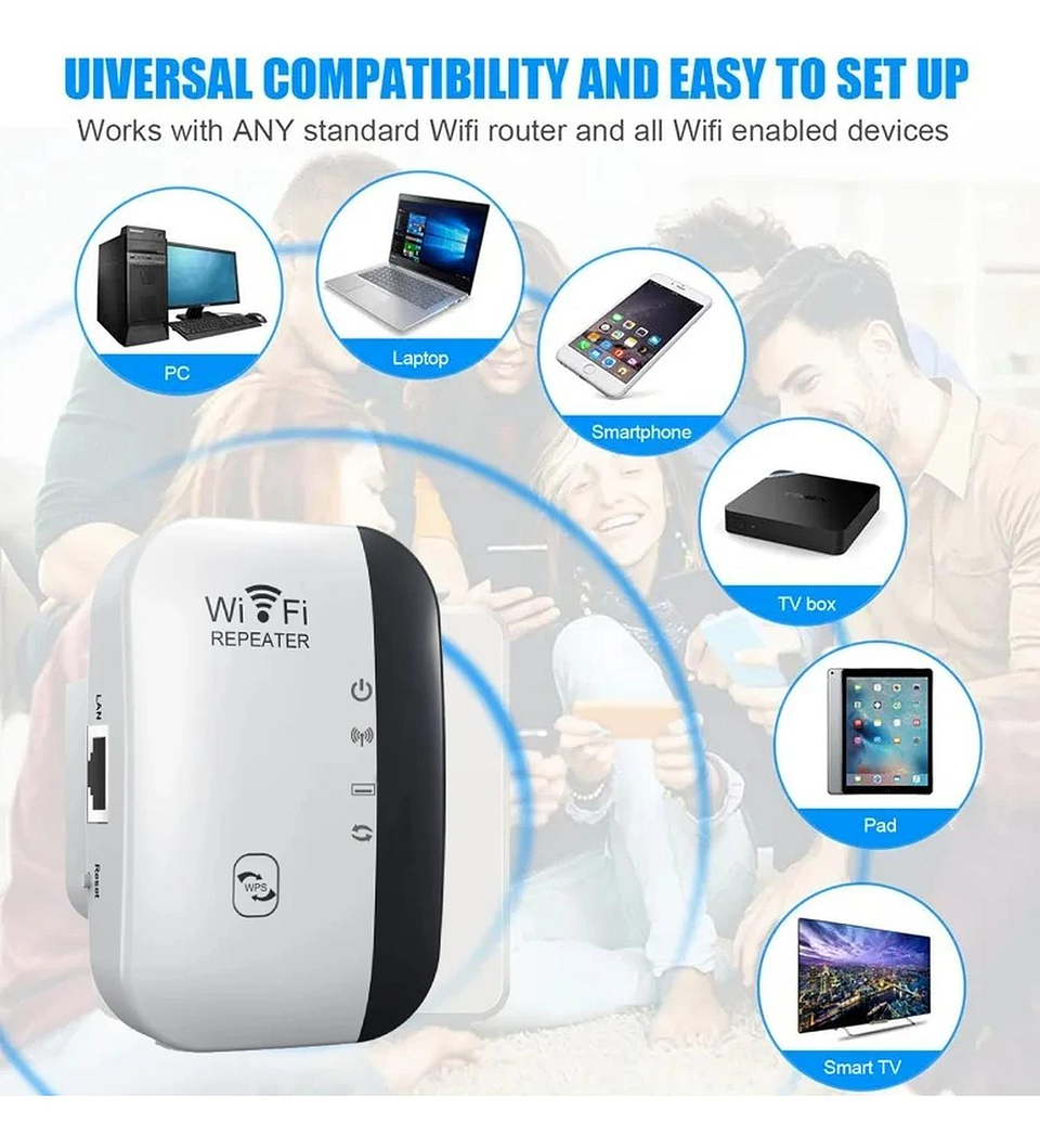 Repetidor Inalámbrico Señal Wi-fi Wifi Access Point Potencia 9