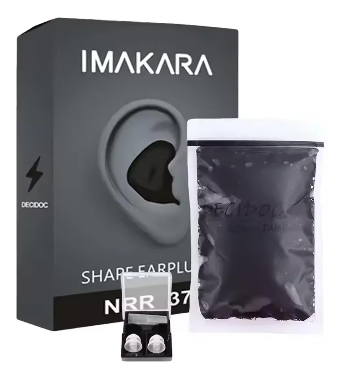 Tapones Moldeables Para Oídos,anti Ruidos, Para Dormir Negro 1