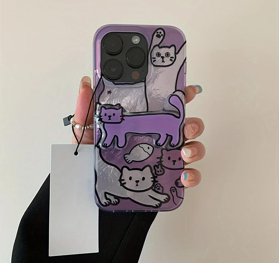 Carcasa Para iPhone Diseños Unicos (todos Los Modelos) Morado iPhone 13 - 14 - 15 2