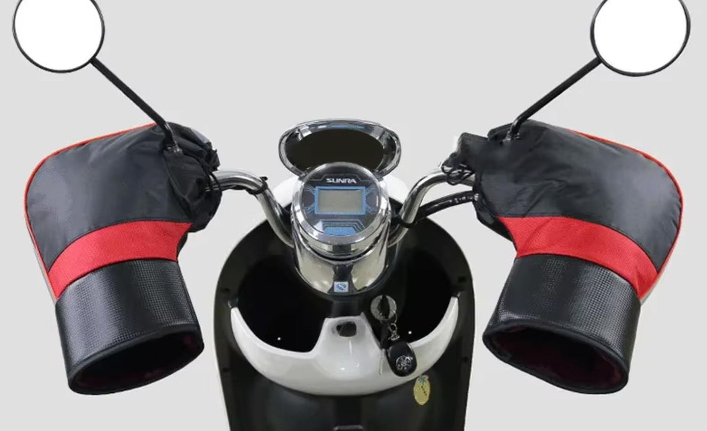 Guantes De Moto Para Motociclista Invierno Negro 2