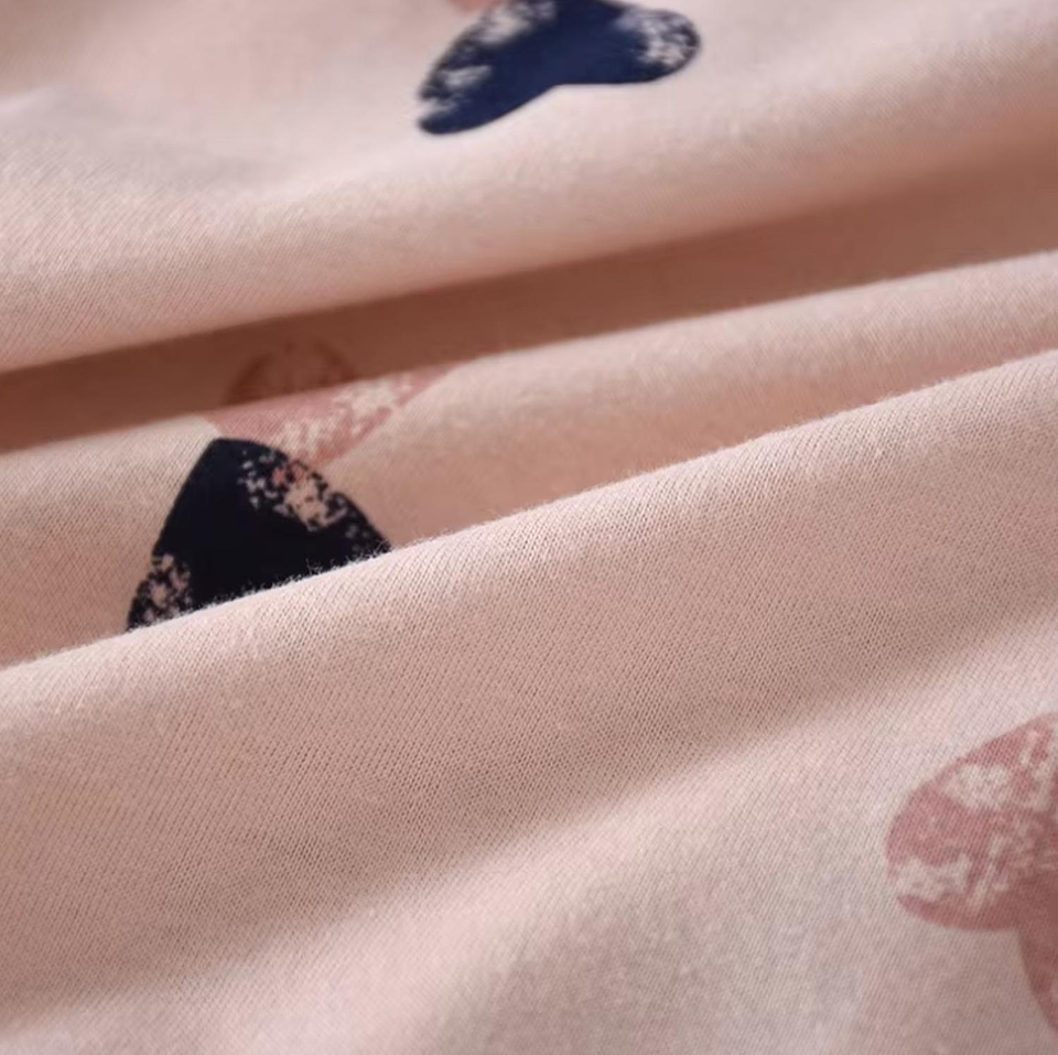 Pijama De Mujer Algodon Corazones Rosa Diseño Corazon L 3