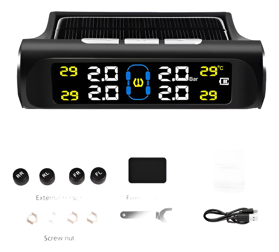 Sensor Sistema Monitoreo Medidor De Presión Neumáticos Tpms 2