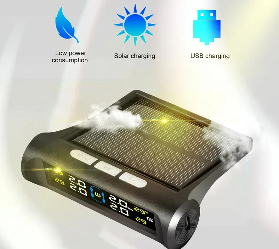 Sensor Sistema Monitoreo Medidor De Presión Neumáticos Tpms 3