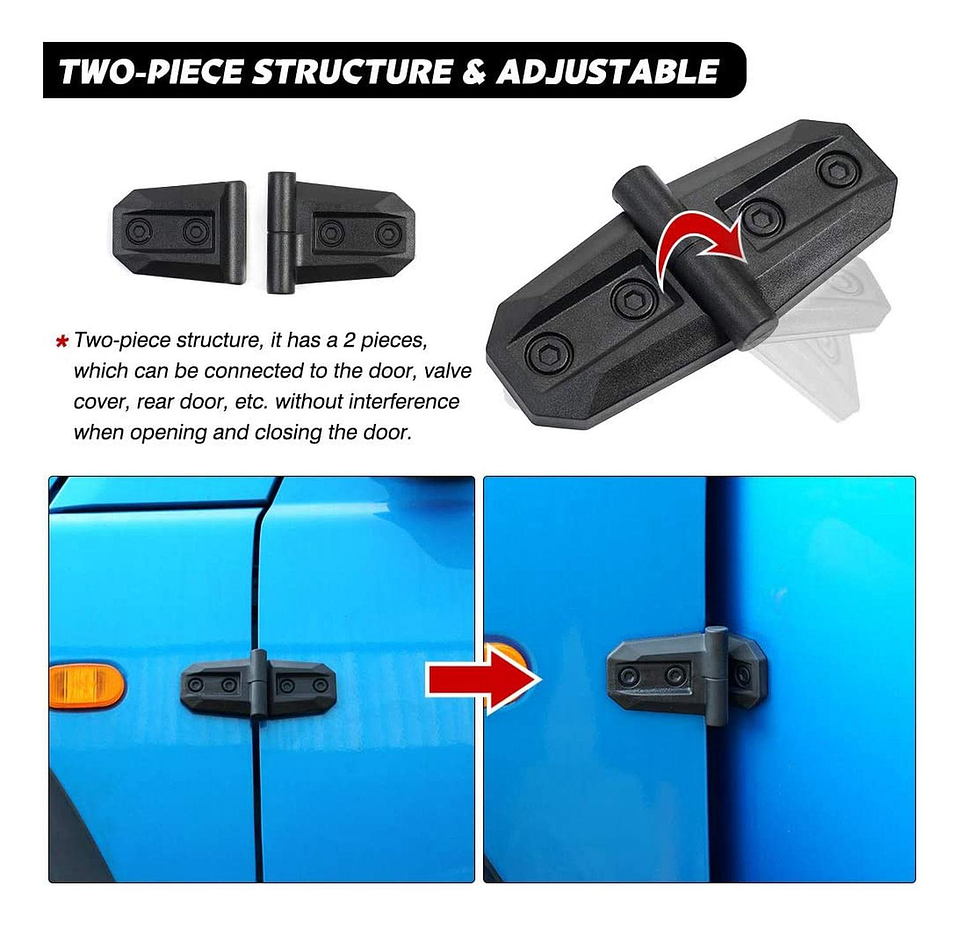 2 Fundas De Bisagra Para Suzuki Jimny 19-25 Accesorio 4