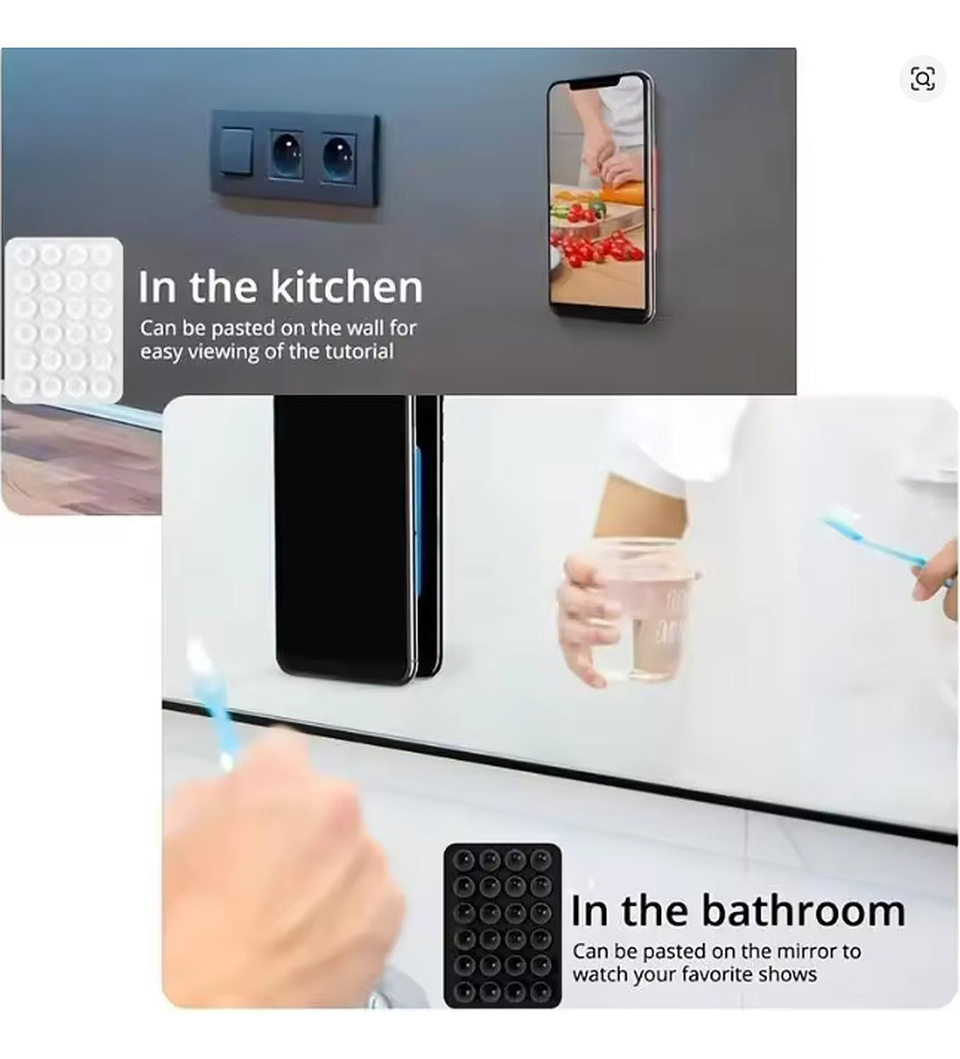 Funda Ventosa Universal Para iPhone, Samsung Y Xiaomi Negro Ventosa 7