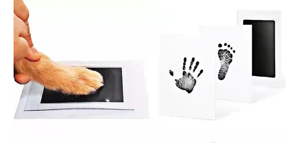 Kit Huellas Para El Recuerdo Bebes Y Mascotas Negro 3