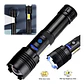 Linterna Led Tactica Recargable Zoom Alcance - Miniatura 3