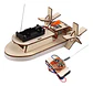 Barco Bote Rc Para Armar Control Remoto Crema Bote - Miniatura 1