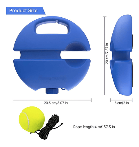 Equipo Entrenamiento De Tenis Individual Para Auto Practica