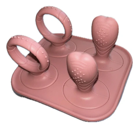 Mordedor Para Bebé Set Mordedores Y Paletas Rosa