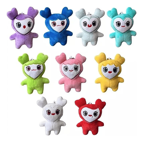 9uds Peluche Llavero Colgante Twice Lovely, K-pop, 100164 C