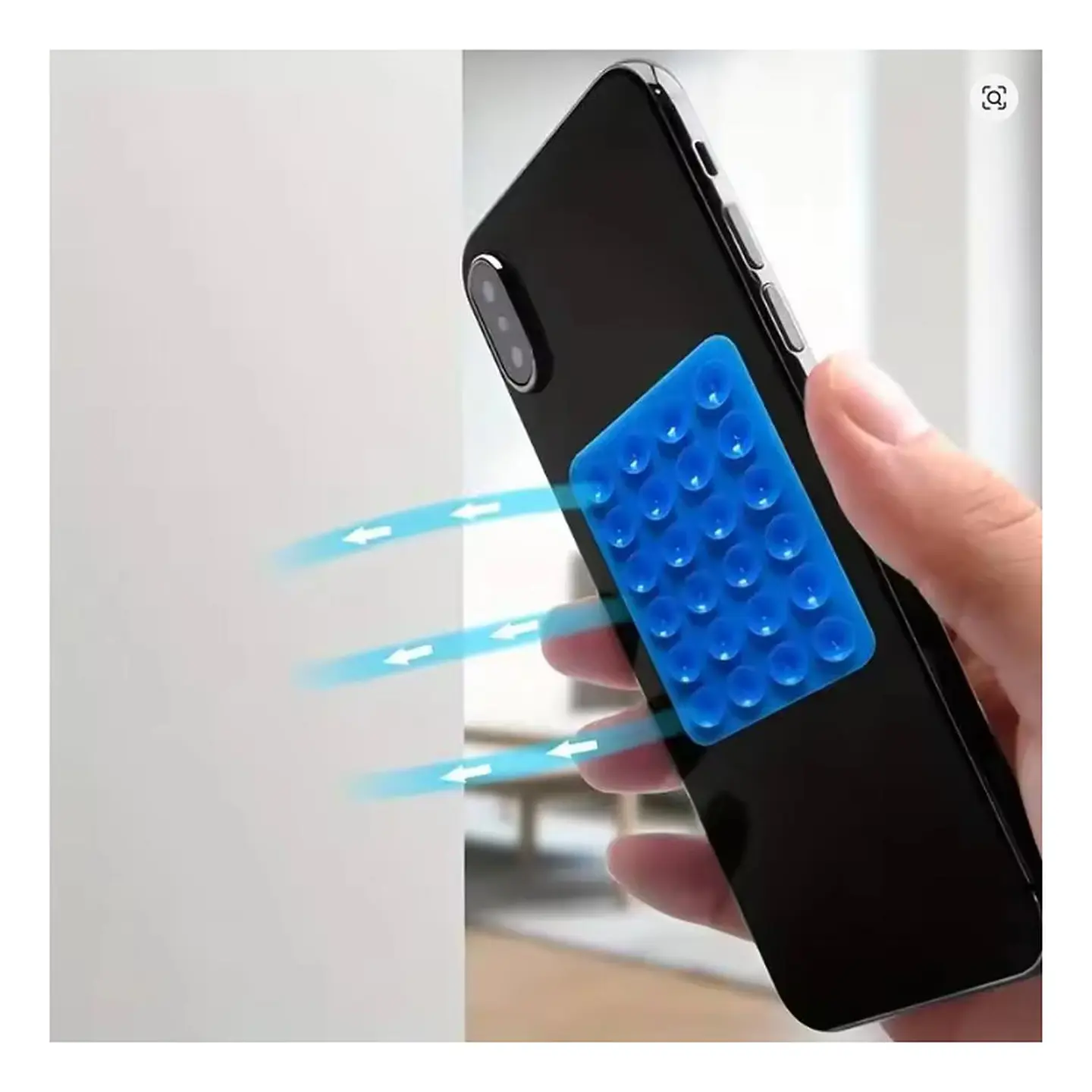Funda Ventosa Universal Para iPhone, Samsung Y Xiaomi Negro Ventosa 3