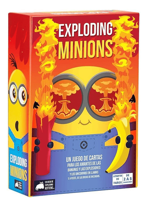 Juego De Cartas Minions Exploding Con Juego De Mesa, Pegatin