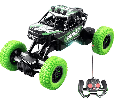 Auto Carro A Control Remoto Recargable 4x4 Verde 4x4
