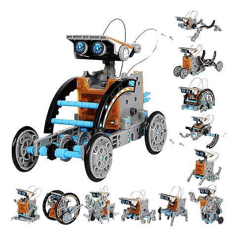 12 En 1 Robot Solar Toyssolar Kids Robot Set
