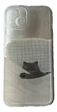 Carcasa Para iPhone Gatito Gato Durmiendo Diseño Unico Transparente iPhone 13 - 14.-15 - Miniatura 1