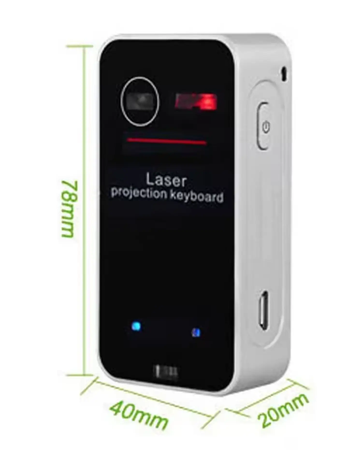 Teclado Laser Virtual Conexion Bluetooth Portátil Recargable 3