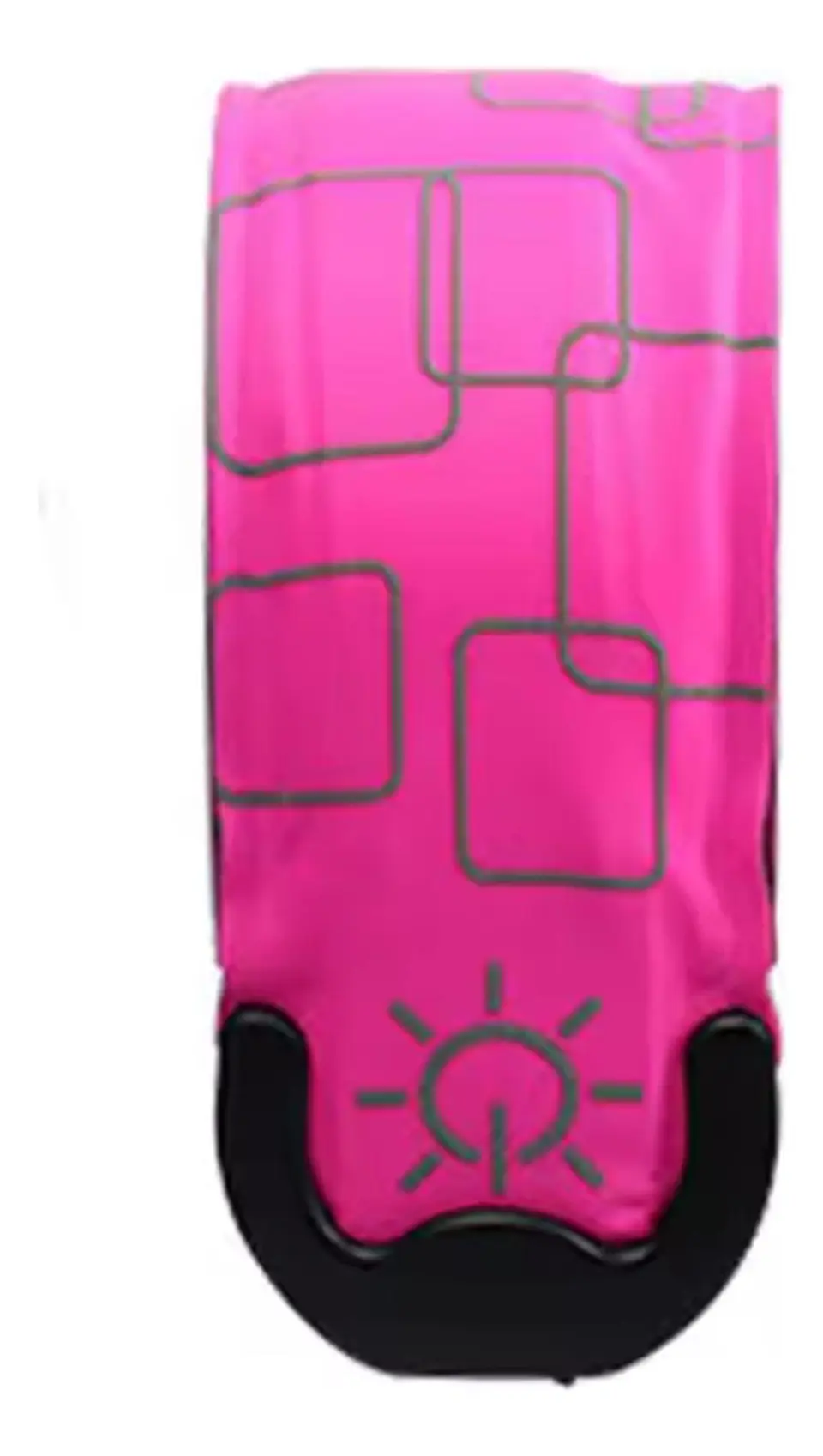 Brazalete Reflectante Recargable Ciclismo Running Deporte Rosa Chicle 1