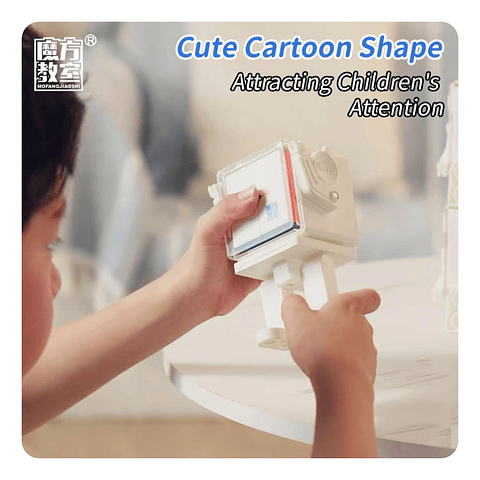 Cubo Mágico Moyu 3x3x3 Magnético + Porta Cubos De Robot Cube