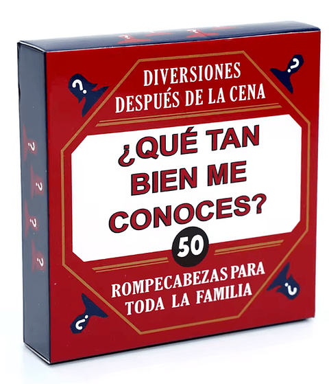 Que Tan Bien Me Conoces Juego Carta