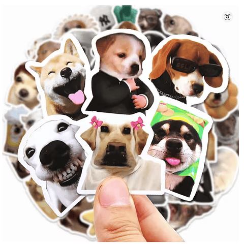sticker perritos para pegar muy lindos memes
