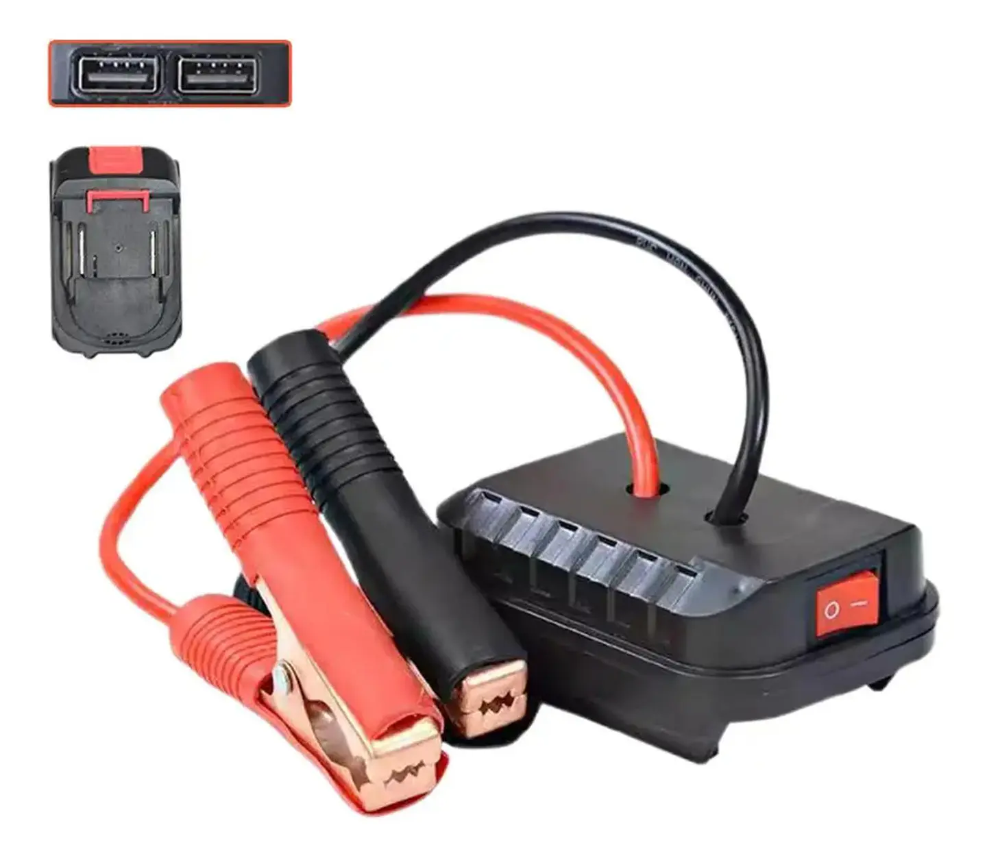 Partidor Adaptador De Bateria Para Makita Aranque Y Usb 1