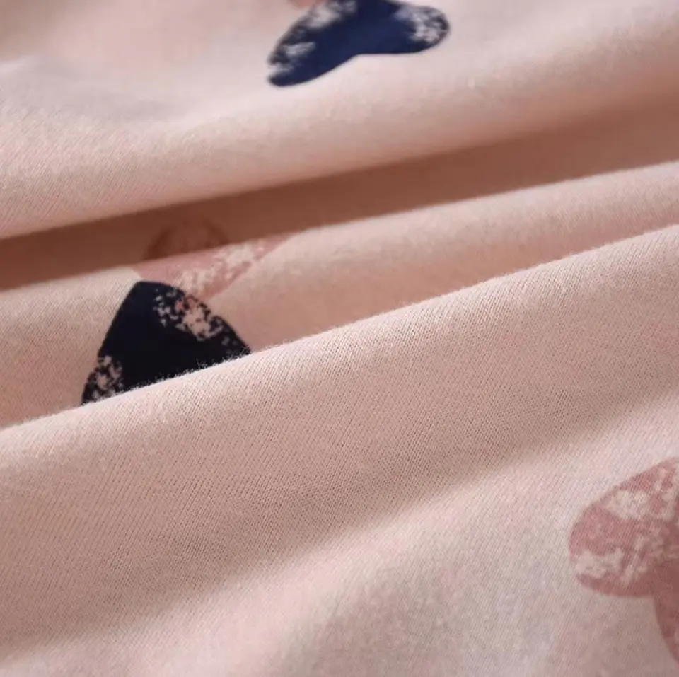 Pijama De Mujer Algodon Corazones Rosa Diseño Corazon S 3
