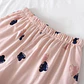 Pijama De Mujer Algodon Corazones Rosa Diseño Corazon S - Miniatura 4