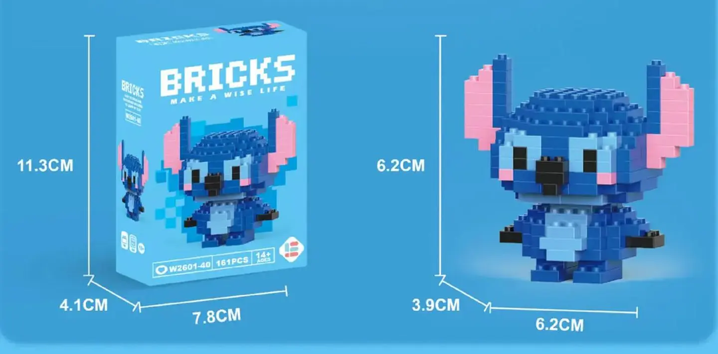 Juguete De Bloques De Construcción Armable Puzzle Stich 161 Stich 4