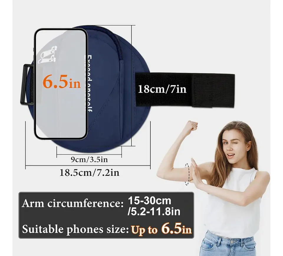 Brazalete Deportivo Impermeable Genérica Para Brazo Rosa 2