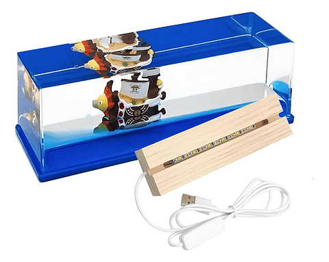 Barco One Piece Thousand Sun Agua Con Base De Luz Decoracion