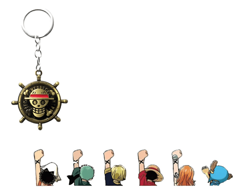 Pack Llavero Sticker Auto One Piece