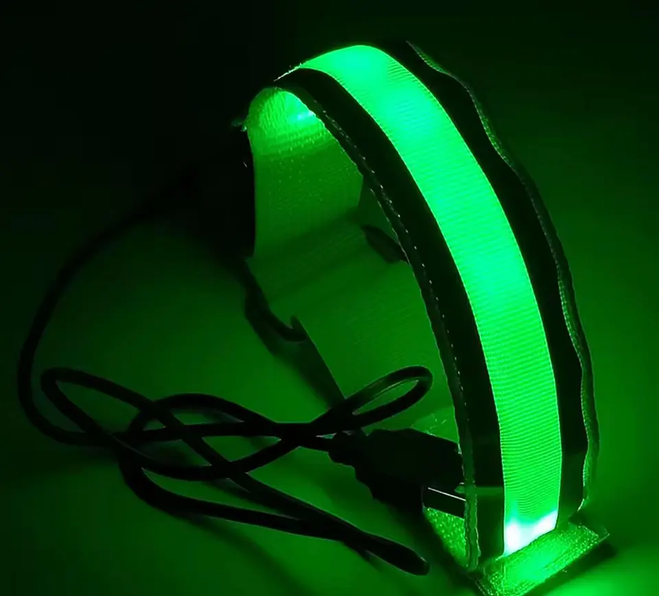 Brazale Reflectante Recargable Ciclismo Running Deporte Verde Lima 2