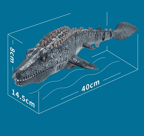 Dinosaurio Para Niños Mosasaurus Juguete Control Remoto Azul Petróleo Dinosaurio Acuatico