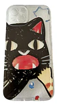 Genérica iPhone Funda Transparente iPhone 13-14-15 Gato Cat - Miniatura 1