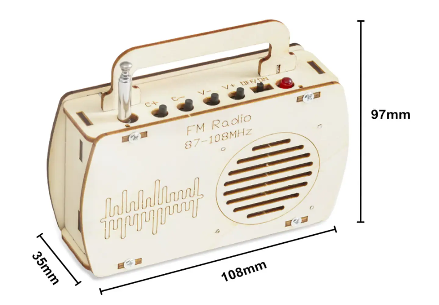 Juguete Radio FM Armable Educativo Didactico 4