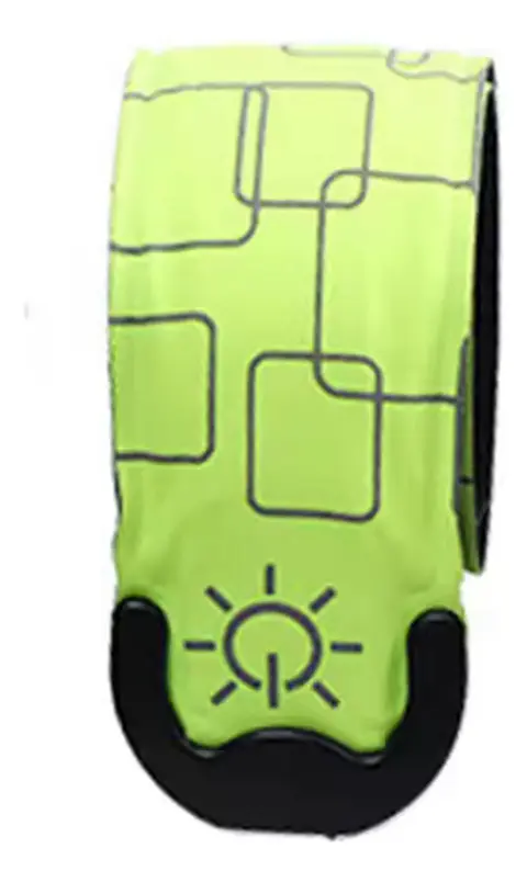 Brazalete Reflectante Recargable Ciclismo Running Deporte Amarillo