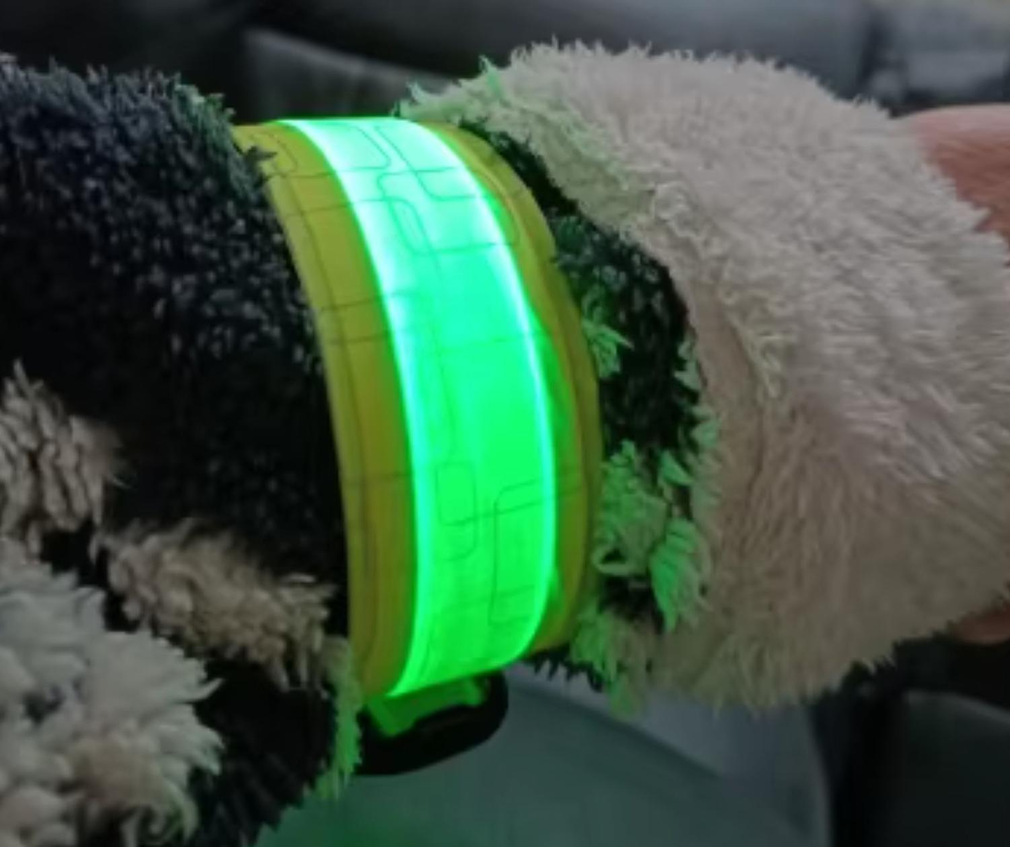 Brazalete Reflectante Recargable Ciclismo Running Deporte Amarillo 2