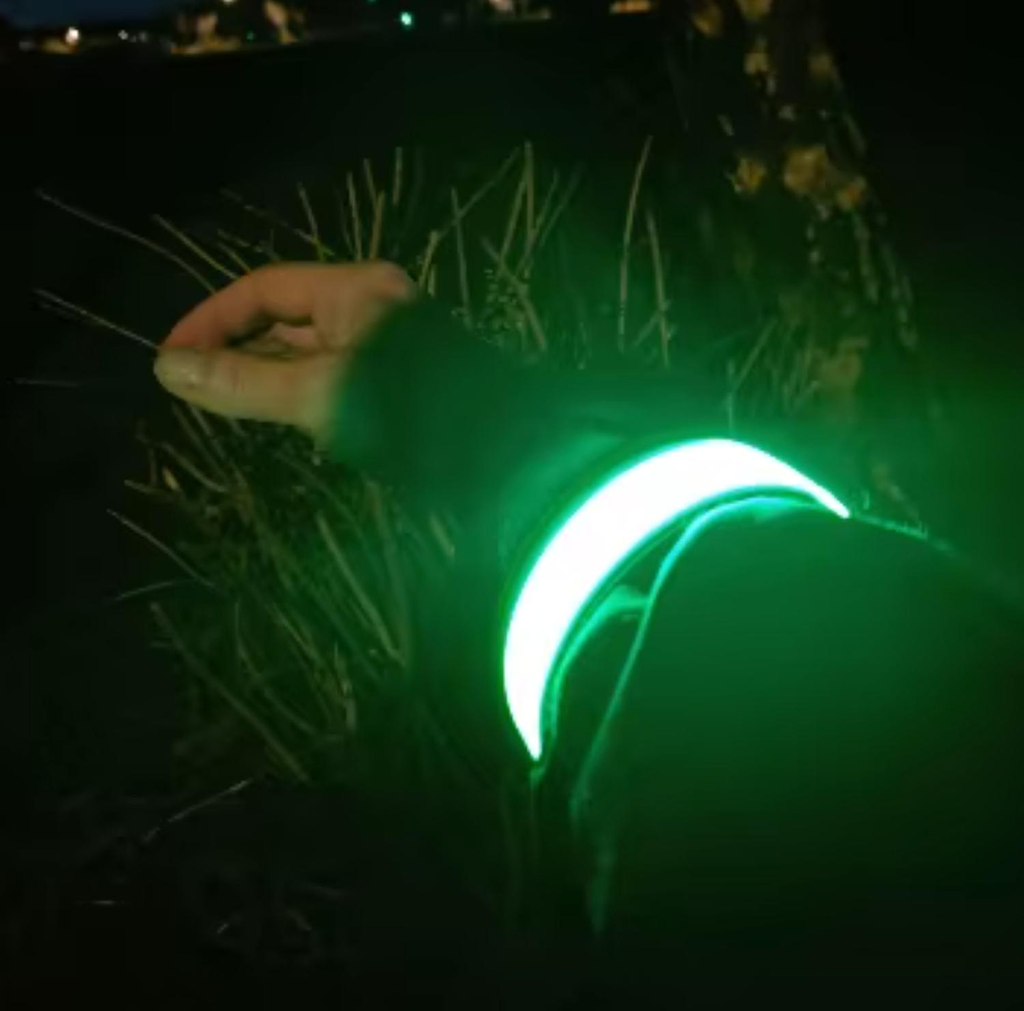 Brazalete Reflectante Recargable Ciclismo Running Deporte Amarillo 3