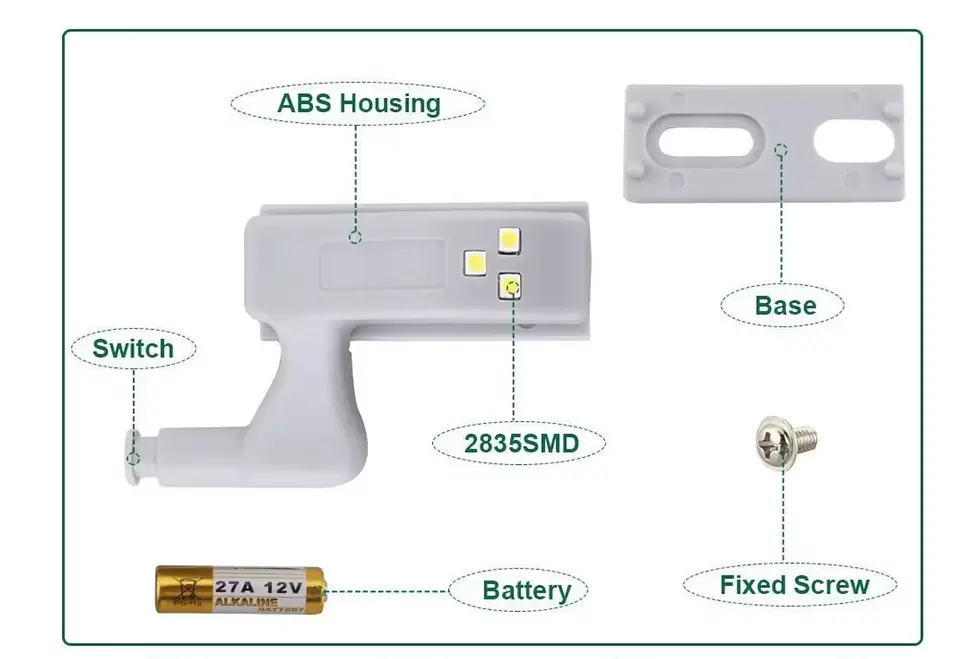 Luces Para Bisagra Oscuridad Mueble 1