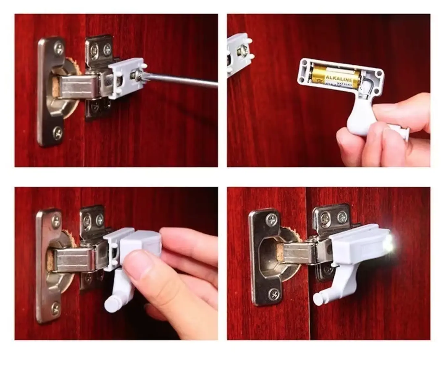 Luces Para Bisagra Oscuridad Mueble 6