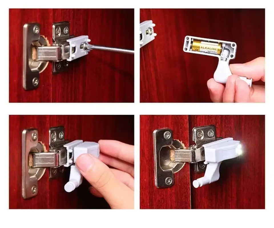 Luces Para Bisagra Oscuridad Mueble 6