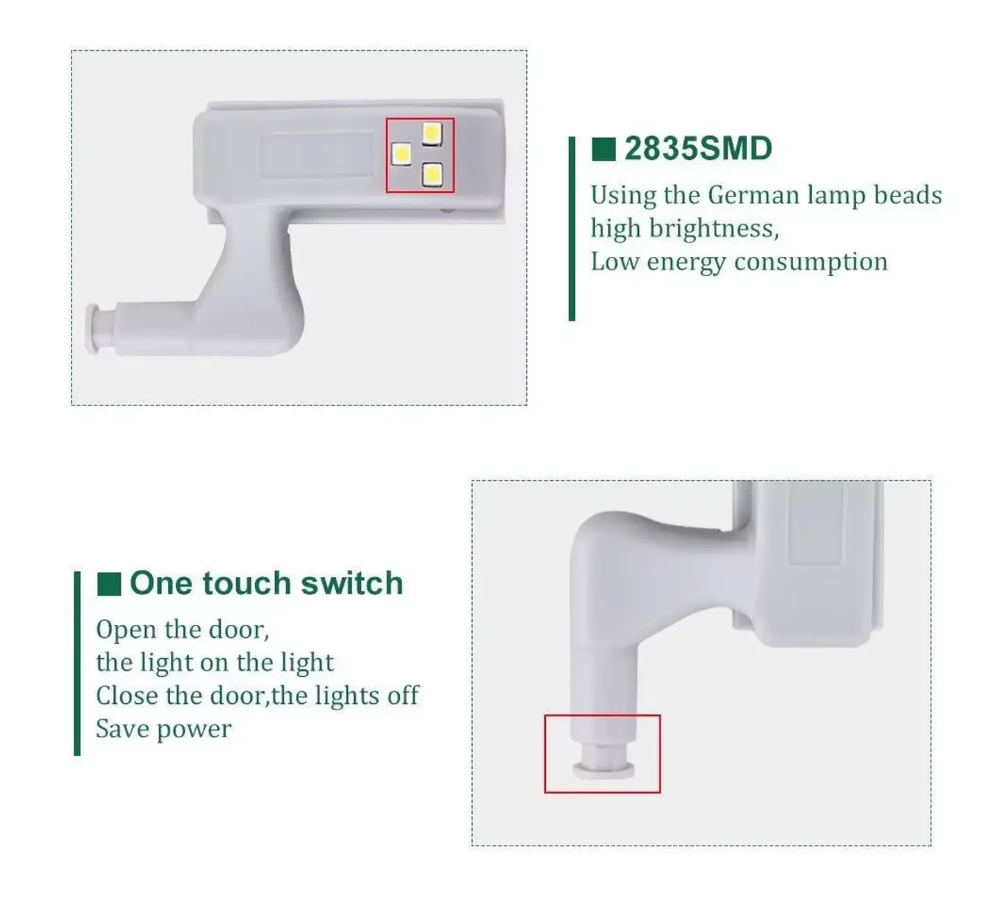 Luces Para Bisagra Oscuridad Mueble 8