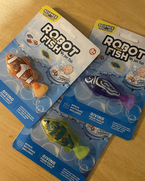 Pack Juguete De Pez Robot Interactivo De Pez Gato Y Niño
