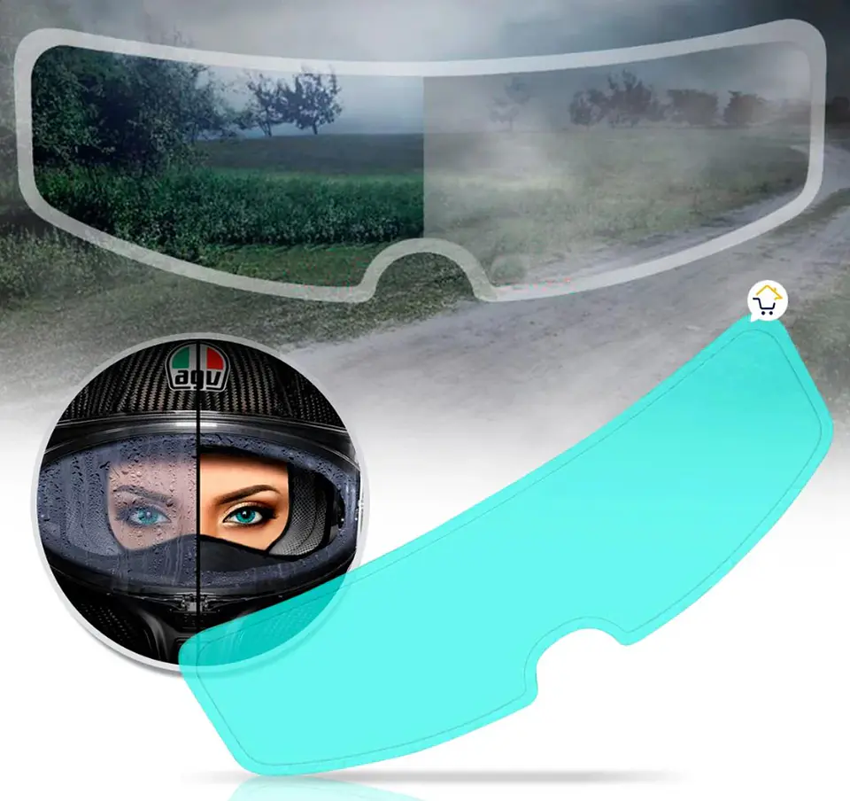 Pinlock Antiempañante Para Casco De Moto Antiparra Etc Agua 3