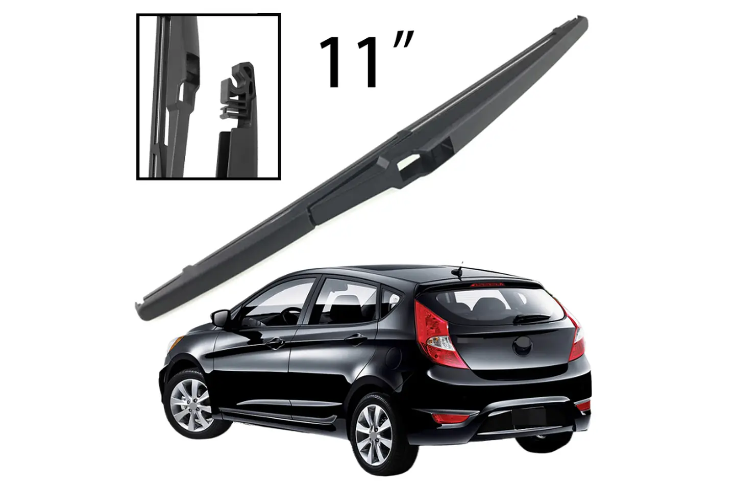 Plumilla Limpiaparabrisas Trasero Para Hyundai Accent 1