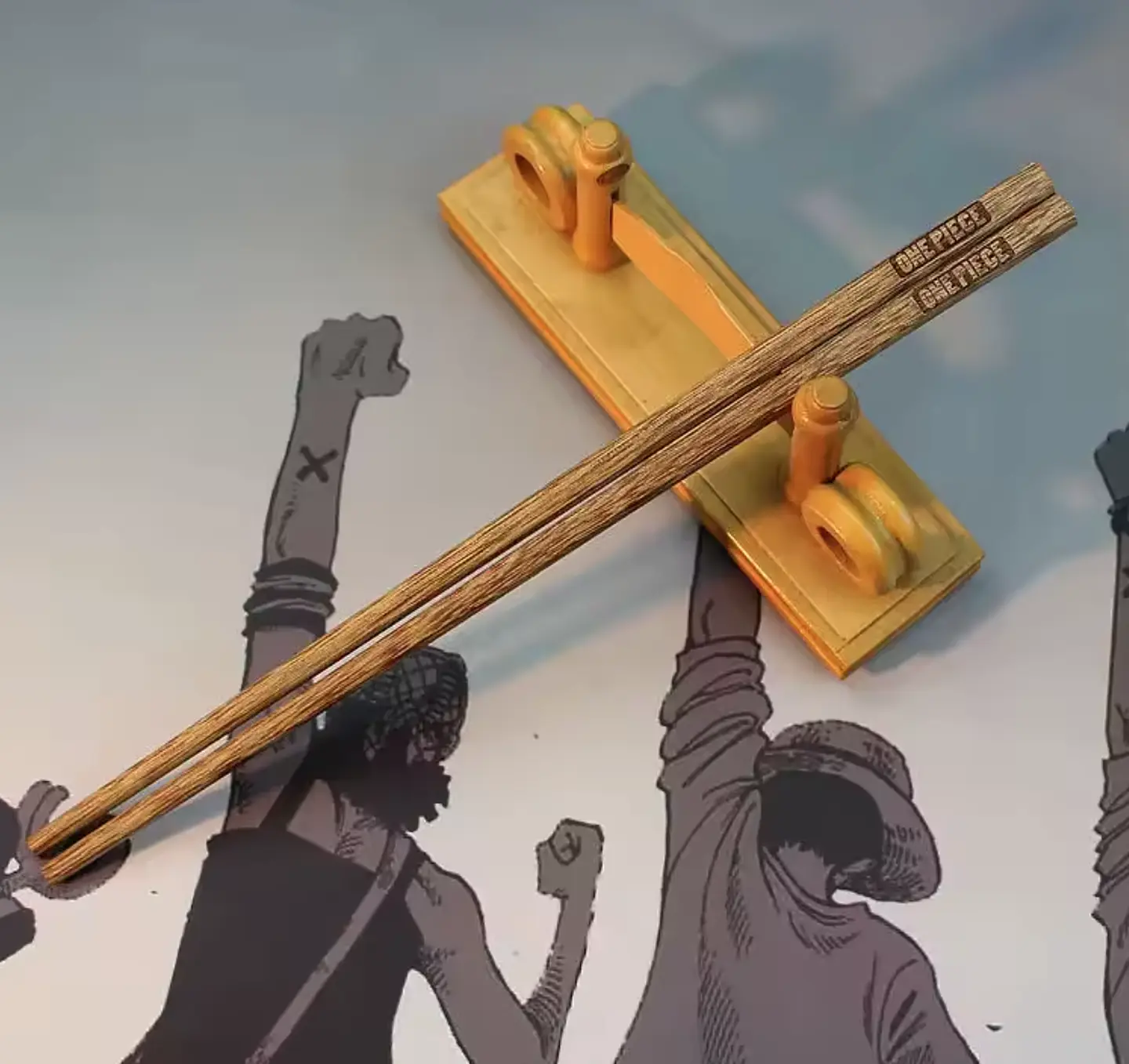 Palillos sushi ramen con estuche para one piece 3