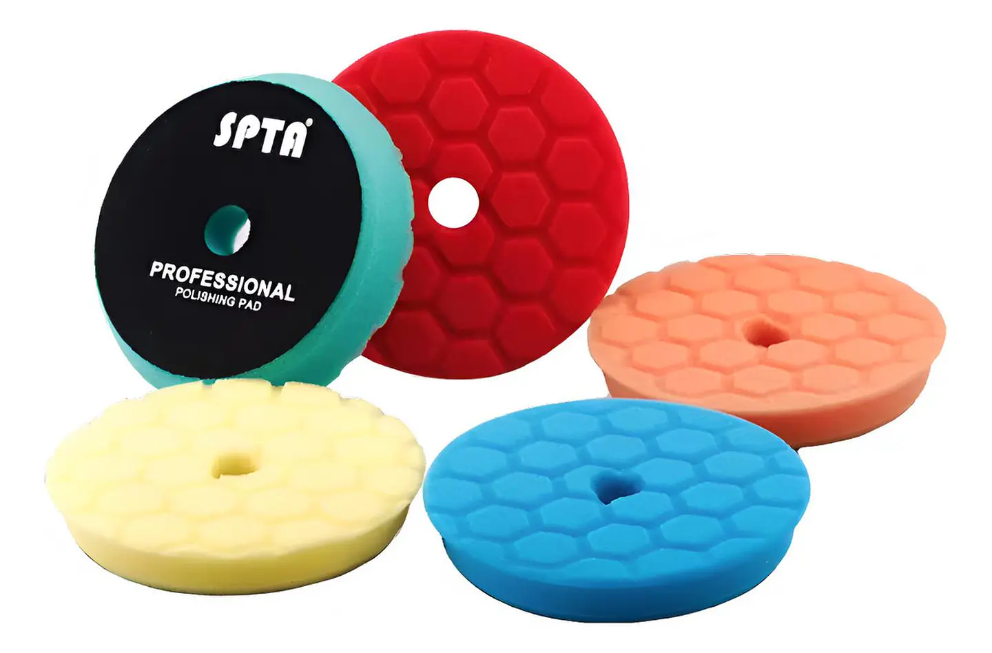 Pack 5 Bonetes Esponja Pad 3 Pulgadas 80mm Hex Spta 1