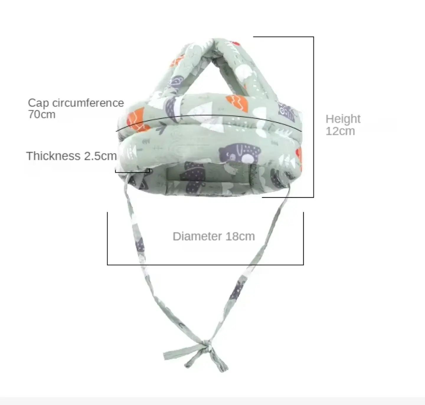 Casco gorro de Seguridad para Bebés Protector Anticolisión 2